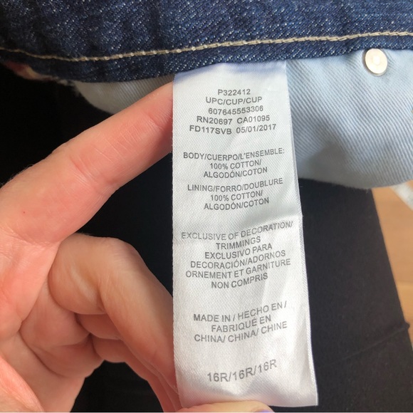 Dickies flannel lined denim jeans Sz 16R - Picture 9 of 14